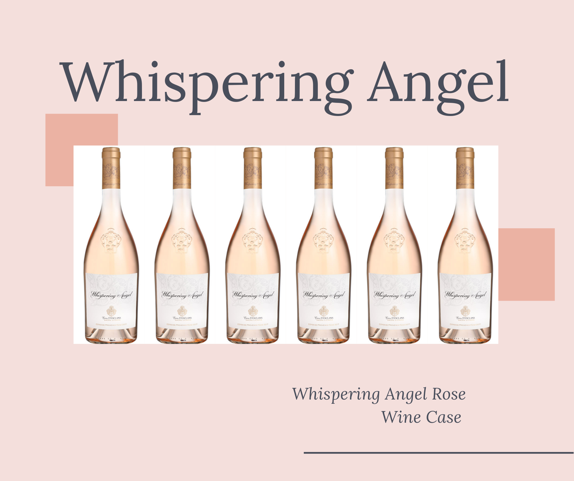 Chateau d'Esclans Whispering Angel Rosé Wine Case of 6 Urban Grapes