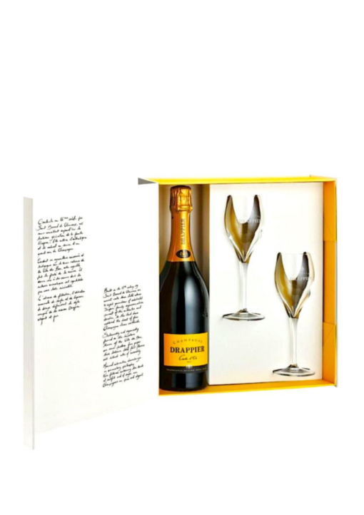 Champagne Drappier Carte d'Or Champagne Glasses Gift Set