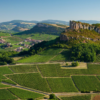 A scenic view of Georges Duboeuf Vineyards in Macons region, France